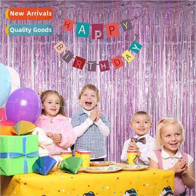 Laser rain curtains children adult birthday party background