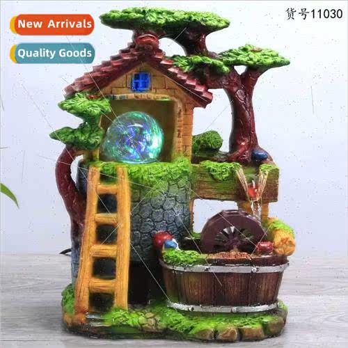 Wigwam running water resin crafts ornaments indoor humidific