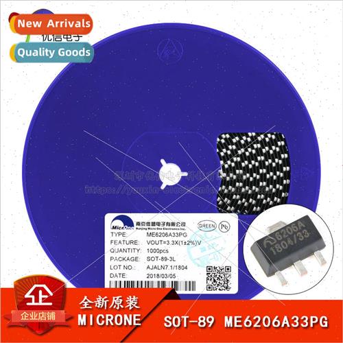 Genuine ME6206A33PG SOT-89 3.3V 2% 6V Low Dropout near Regul