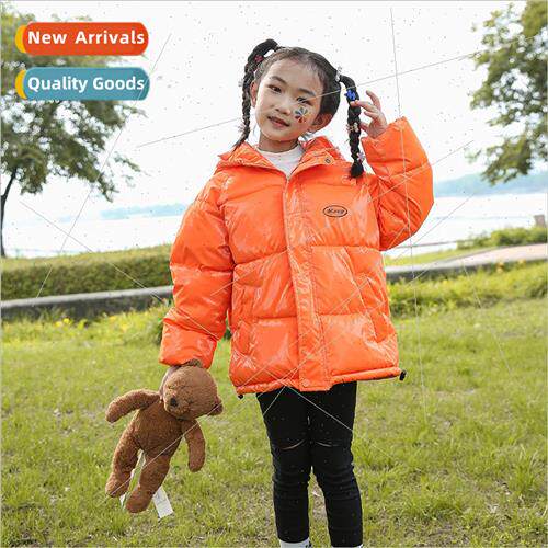 Childrens childrens down jacket girls 2023 new boys wash-fre