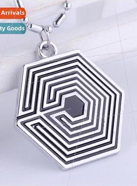 EXO Poisoning  Necklace Overdose Black and White LOGO Alloy