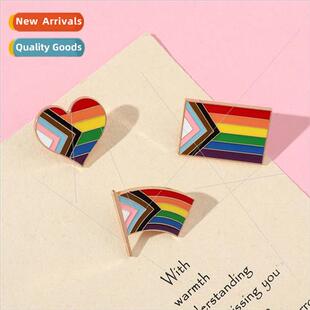 Pin Creative Rainbow Combination Flag Color Bad Love