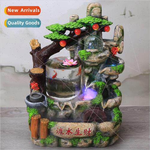 Rockery running water feng shui wheel fountain opening home