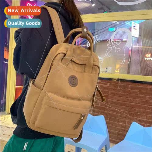 Korea cool canvas shoulder bag leisure students schoolbag 20