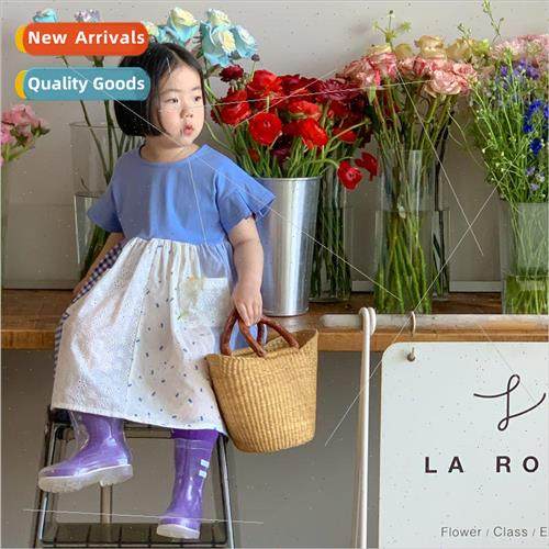 2023 summer Korean  of girls loose casual princess dress gir