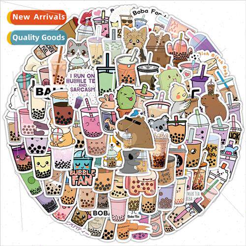 100 cartoon children milk tea graffiti notebook cell phone c