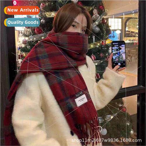New Korean  of the scarf female senior sense of soft 糥 plai