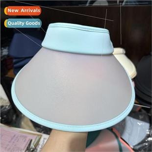 hollow top large color brim hat changing sun New candy