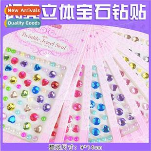 girls stickers stage decoration Childrens handmade diamond
