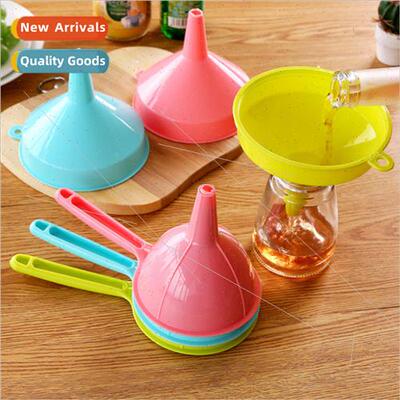 Funnel large diameter plastic wine funnel oil funnel colorfu