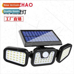 New solar wall light human sensor outdoor light free rotatin