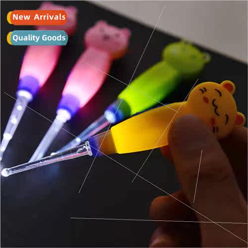 Cartoon animal detachable cleaning ear scoop with lights lig