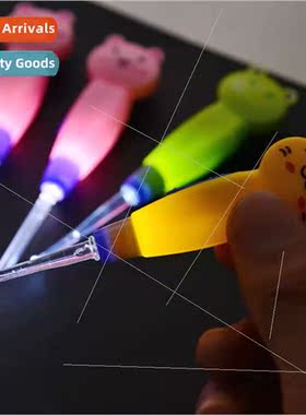 Cartoon animal detachable cleaning ear scoop with lights lig