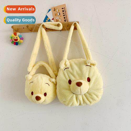 Plush bear bag female 2022 new Korean cute shoulder bag grab