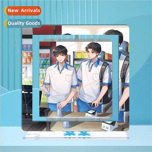 Popular anime so-and-so acrylic rotating photo frame ornamen