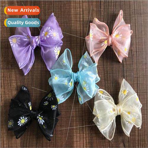 New fashion Korean small daisy bow shoes flower hat flower l