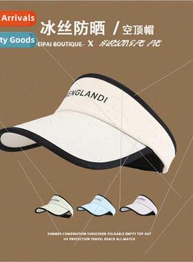 Hat female sports hollow top hat ice silk anti-ultraviolet s