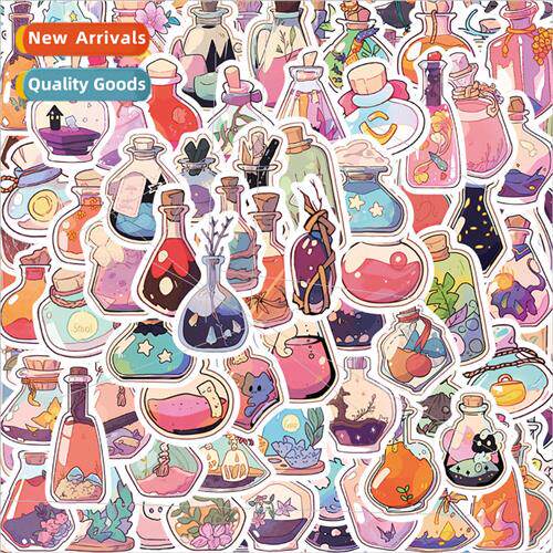 100 Cartoon Magic Bottle Doodle Stickers Cell Phone Case Mug