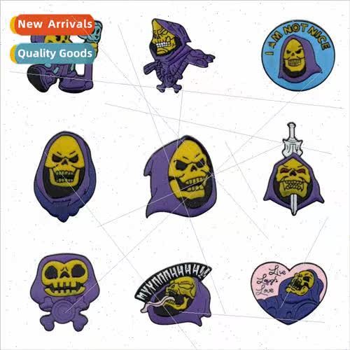 Halloween Horror Skull Jewelry Brooch Creative Spooky Purple