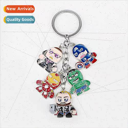 Avengers Q character pendant Thor Hulk Iron Man doll alloy k
