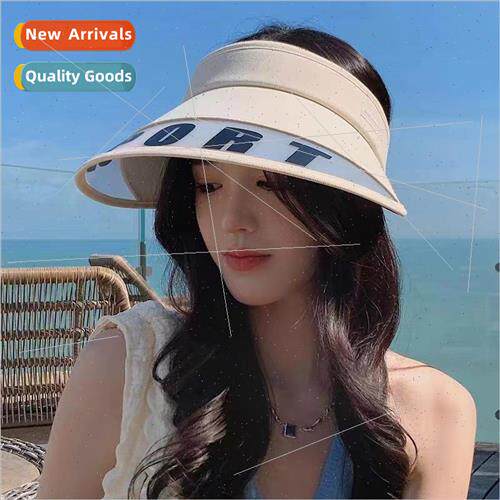 Womens outdoor sunscreen hollow cap foldable rollable sun ha