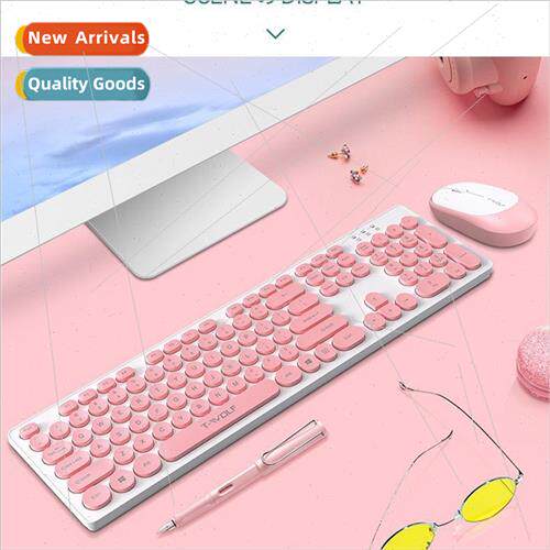 Thunder Wolf TF770 Wireless Keyboard and Mouse Set Punk Roun