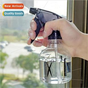 Scissors spray bottle hairdresser with wet hair pot binary