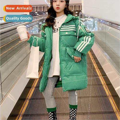 Girls down jacket in the long winter 2021 new Yangqi middle