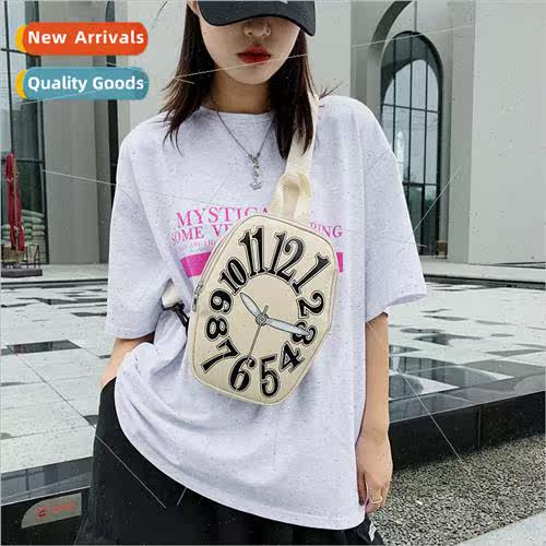 New personalized teenage clockwork chest bag fashion student