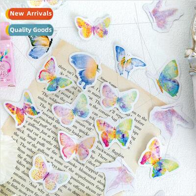 Colorful butterfly god hidden boxed stickers small fresh wat