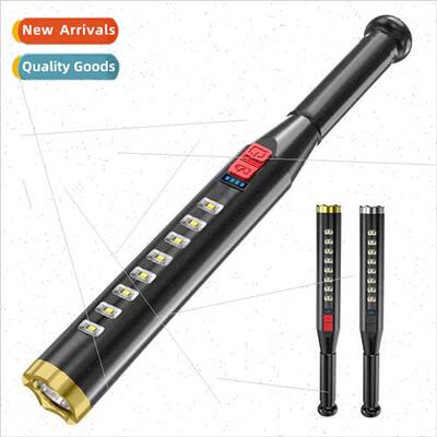 Defensive wolfsbane strong light flashlight outdoor USB rech