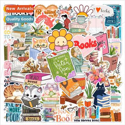 50 new reading stickers cell phone case tablet suitcase ther