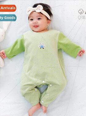 Baby Onesie Autumn and Winter De Velvet Padded No Trace Baby