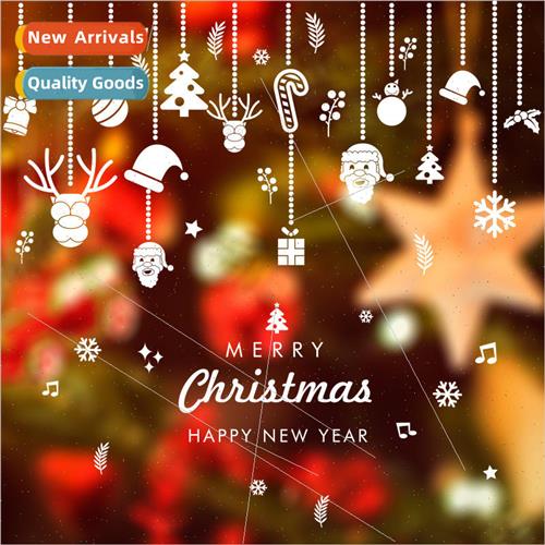 There are bags Christmas scene arrangement decoration sticke