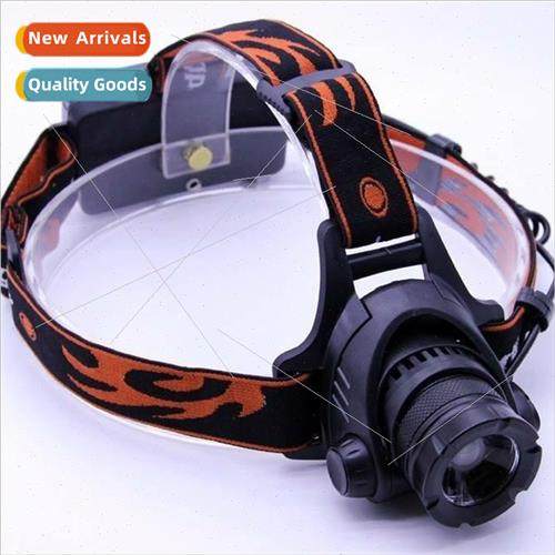 T6 bright headlamp dual 18650 lithium batteries zoom long-di