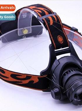 T6 bright headlamp dual 18650 lithium batteries zoom long-di