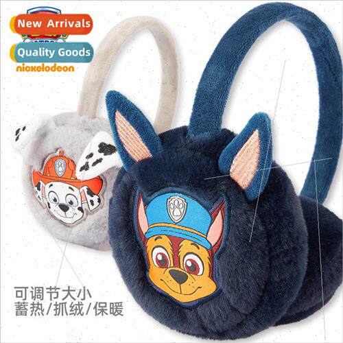 Childrens plush earmuffs woof woof team warm fall and winter