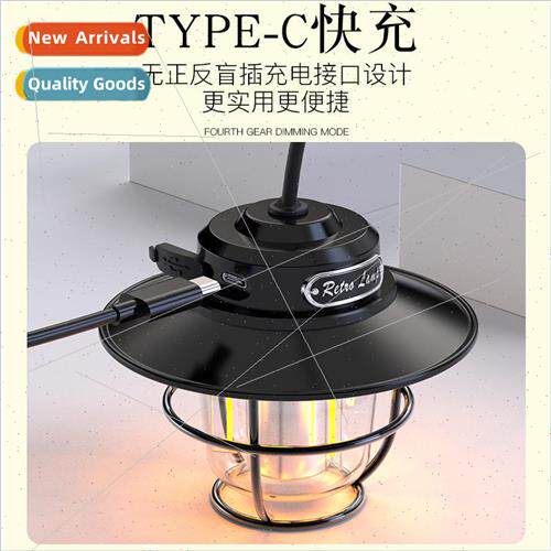 New extended hook multi-function USB rechargeable LED campin