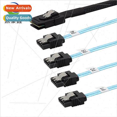Mini SAS 8087 to 4 SATA SAS 36P to SATA3.0 SSD Data Cable Po