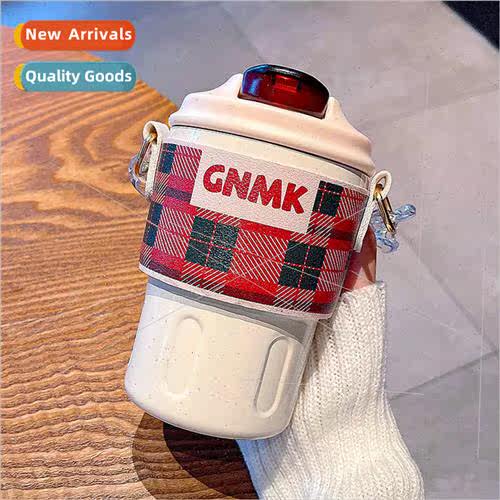 High-color value plaid  cup office home handy cup convenient