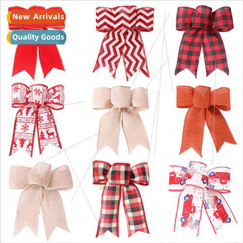 2023 Christmas Bow Christmas Eve Plaid Bow Christmas Tree In