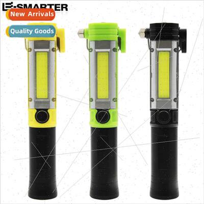 COB work light car repair LED with magnet safety hammer over