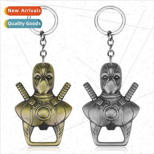 Movie Deadpool Deadpool  Alloy Keychain Bottle Opener Pendan