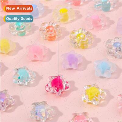 Acrylic beads in beads homemade beaded bracelet jewelry hand