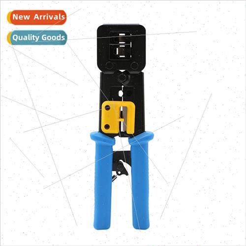 Through-hole crystal head network cable pliers multifunction
