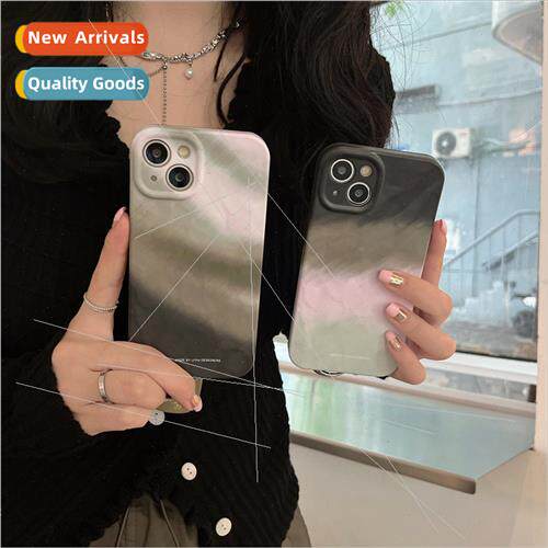 Premium pleated color collision splicing 14ProMax new iPhone