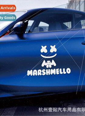 Marshmello Marshmallow car stickers electronic music XX eyes
