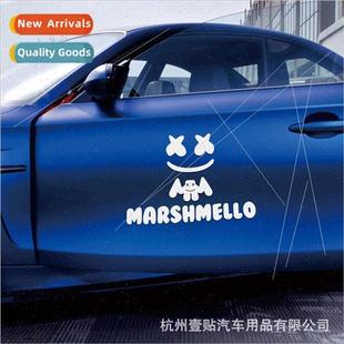 Marshmello Marshmallow car stickers electronic music XX eyes
