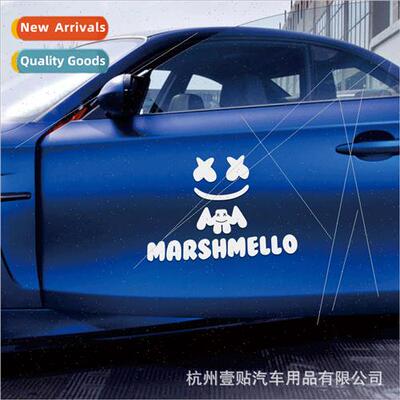 Marshmello Marshmallow car stickers electronic music XX eyes
