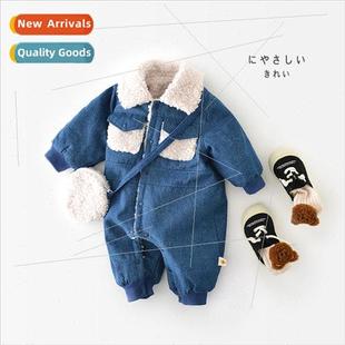 2022 Korean  of the ins baby cowboy crawling clothes men and